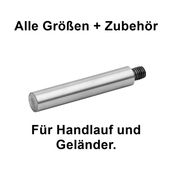 Handlaufhalter Gewindestift zum schweißen 03, für Handlauf und Geländer