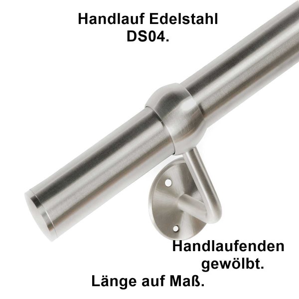 Handlauf DS04 Länge auf Maß Material Edelstahl.