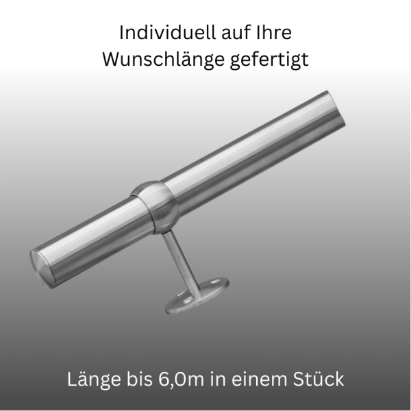 Handlauf DS07 auf Maß mit Kugelhalter