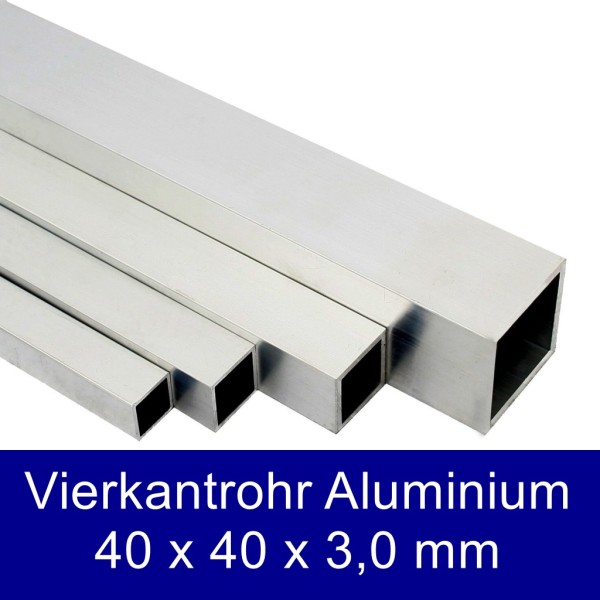 Vierkantrohr Aluminium 40x40x3,0mm