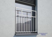 Vorschau: französischer Balkon MD 03P, weiß RAL9016 Vorschau: französischer Balkon MD 03P, weiß RAL9016