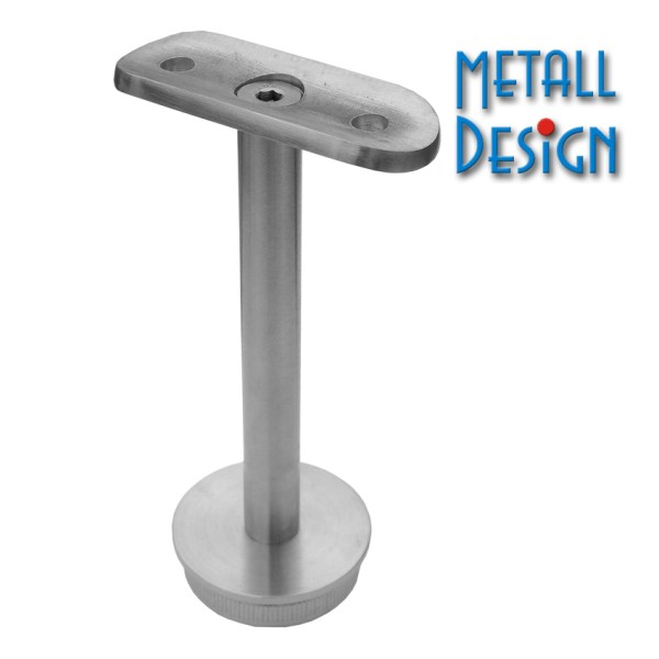 Rohrstütze Lang mit Montageplatte rund für den Handlauf Rohrstütze Lang mit Montageplatte rund für den Handlauf