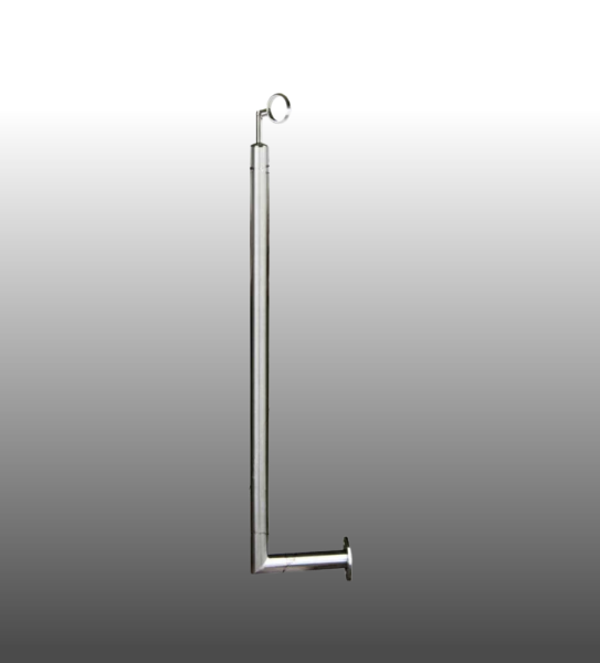 Geländerpfosten Kugelring seitliche Montage