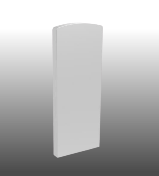 Endkappe für Ganzglasgeländer aufgesetzte Montage GBP-01