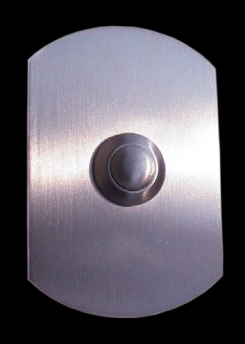 Klingelplatte massiv 6mm Edelstahl