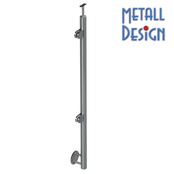 Pfosten Glasgeländer seitliche Befestigung rechte Seite Pfosten Glasgeländer seitliche Befestigung rechte Seite