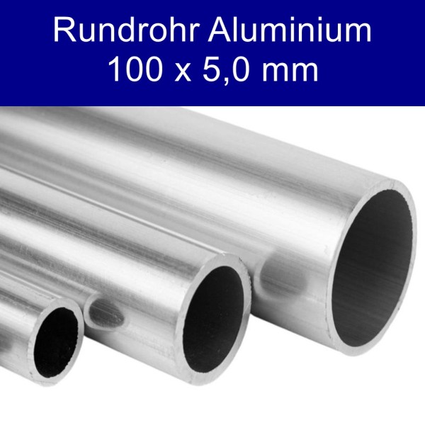 Rundrohr aus Alu 100 x 5 mm