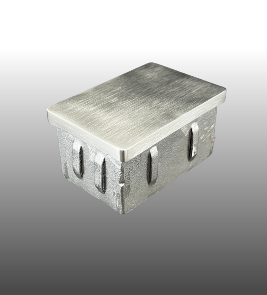 Rechteckrohr Endkappe flach