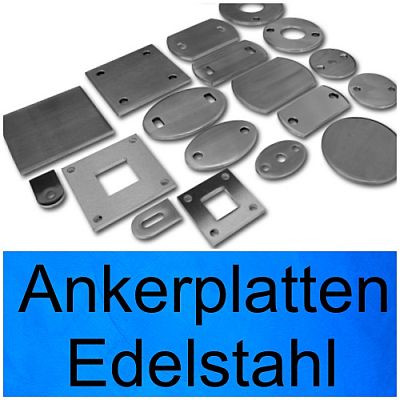 Ronden und Ankerplatten aus Edelstahl