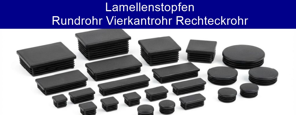Lamellenstopfen-Endkappen-Kunststoff