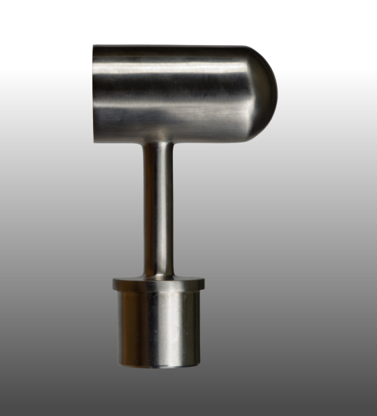 Handlauf-Holz Edelstahl-Geländerpfosten Stütze rund