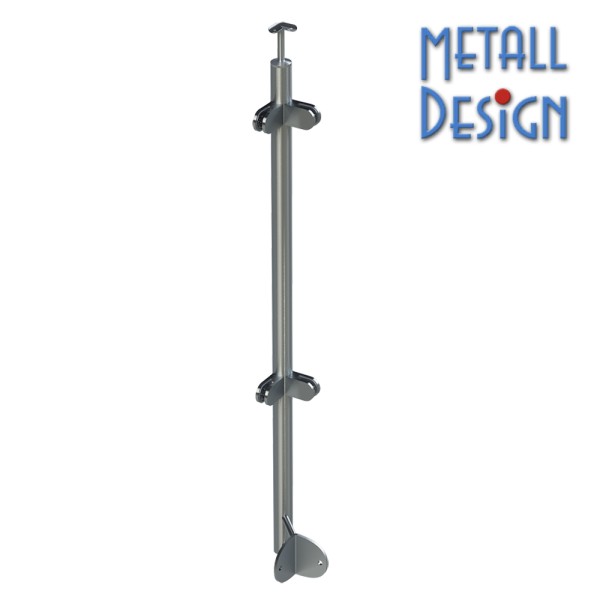 Eckpfosten Glasgeländer seitliche Montage Eckpfosten Glasgeländer seitliche Montage