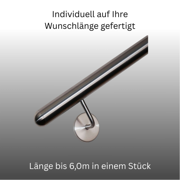 Handlauf Edelstahl DS02 mit Abdeckrosette