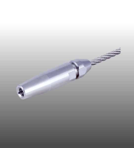 Seilgeländer Edelstahl RO-02, Bauteil für Seilgeländer selber bauen.