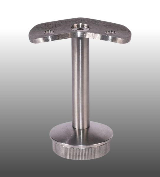 Handlaufhalter Geländerpfosten Endkappe gewölbt, Eckpfosten 90 °