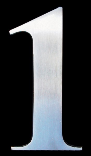 Hausnummer 1 Classic massiv V2a