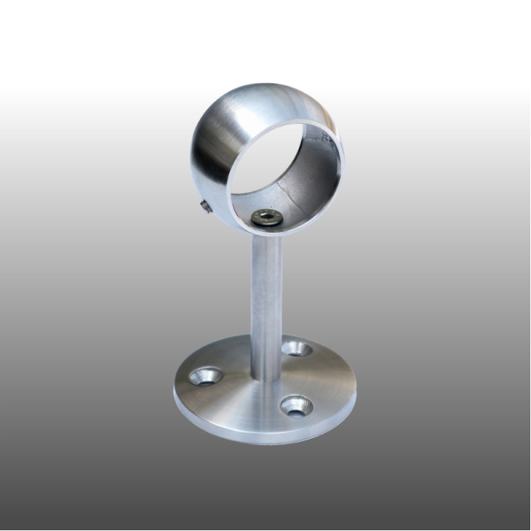 Handlaufhalter Kugelring aus Edelstahl HLH 04 kurz