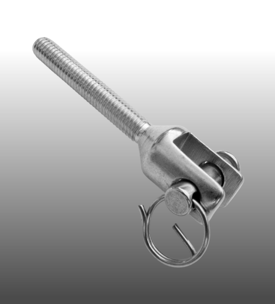 Metallschraube mit Gabelkopf V4A Stahl