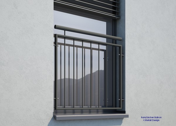 französicher Balkon MD02iP anthrazit RAL 7016