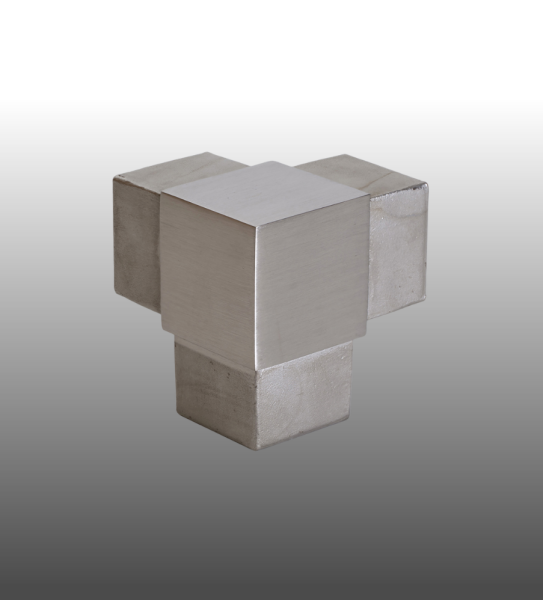 Rohrverbinder Vierkantrohr Eckverbinder Edelstahl-Fitting, V4A