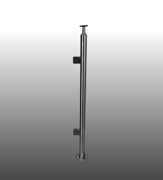 Geländerpfosten Glasgeländer aufgesetzte Montage.