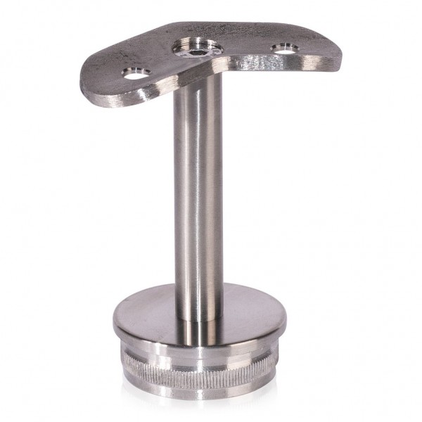 Handlaufhalter Geländerpfosten Eckpfosten 90° Endkappe flach Handlauf rund Handlaufhalter Geländerpfosten Eckpfosten 90° Endkappe flach Handlauf rund