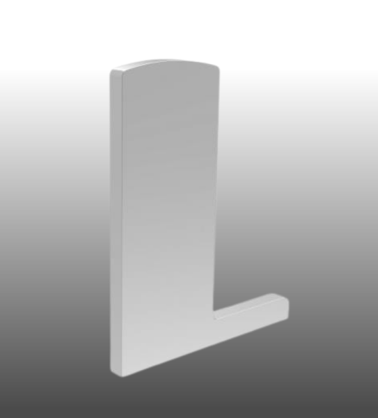 Endkappe für Ganzglasgeländer aufgesetzte Montage GBP-03 rechts