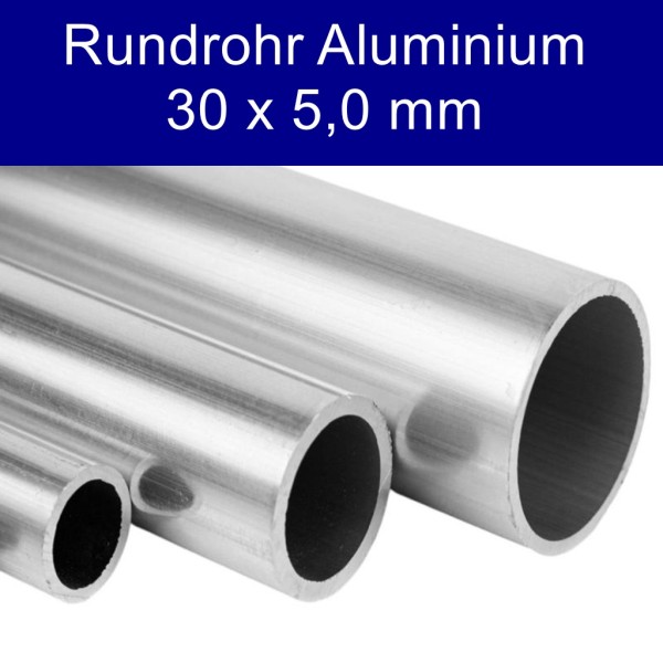 Rundrohr Aluminium 30 x 5 mm