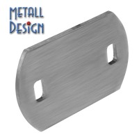 Ankerplatte Edelstahl gerundet 120 x 60 x 6 mm Ankerplatte Edelstahl gerundet 120 x 60 x 6 mm