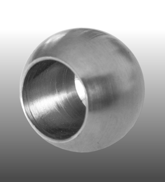 Edelstahlkugel mit Durchgangsbohrung