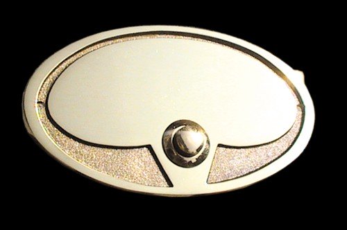 Klingelplatte Boston massiv Messing