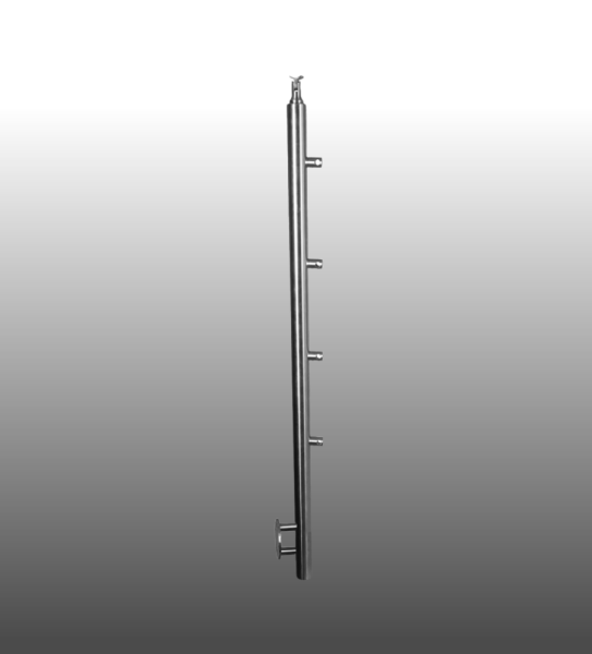 Geländerpfosten Edelstahl Relinggeländer - 4 Querstabhalter