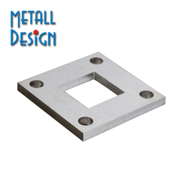 Vierkant Rohr Bodenflansch, Anperplatte, Ronde.