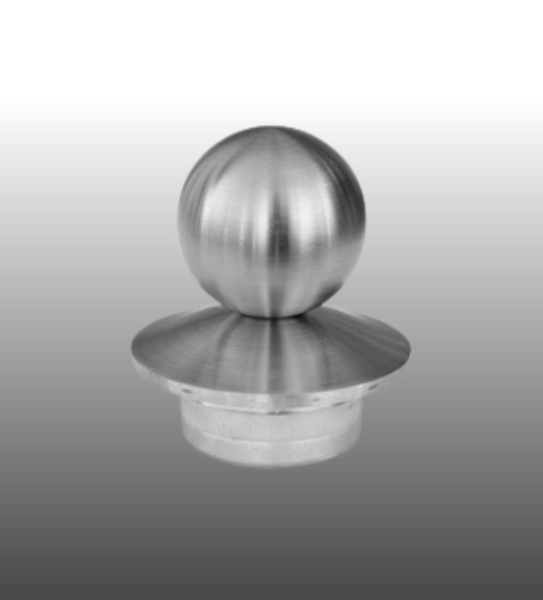 Geländerpfosten Edelstahl Abschluss Kugel