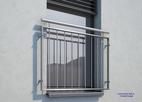 Französischer Balkon ein Geländer für Fenster