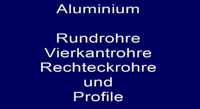 Alu-Rohre