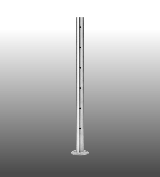 SONDERPOSTEN Geländerpfosten Edelstahl Basis 48,3 Seilgeländer 850 mm