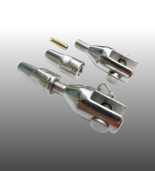 Gabelterminal zur Selbstmontage mit Gabel für Seilgeländer