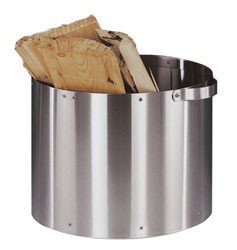 Heibi Holzkorb aus Edelstahl
