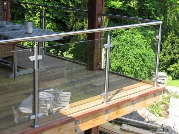 Edelstahl-Geländer-Glas-Bausatz