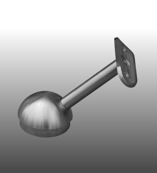 Rohrstütze Edelstahl 45°