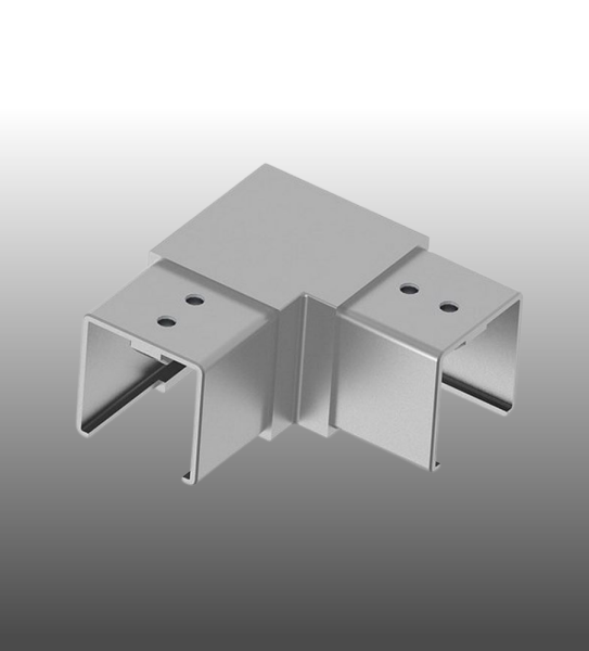 Handlauf Vierkantrohr Glasgländer Nutrohr Edelstahl.