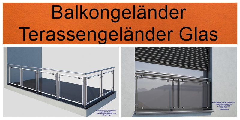 Balkongeländer Glas